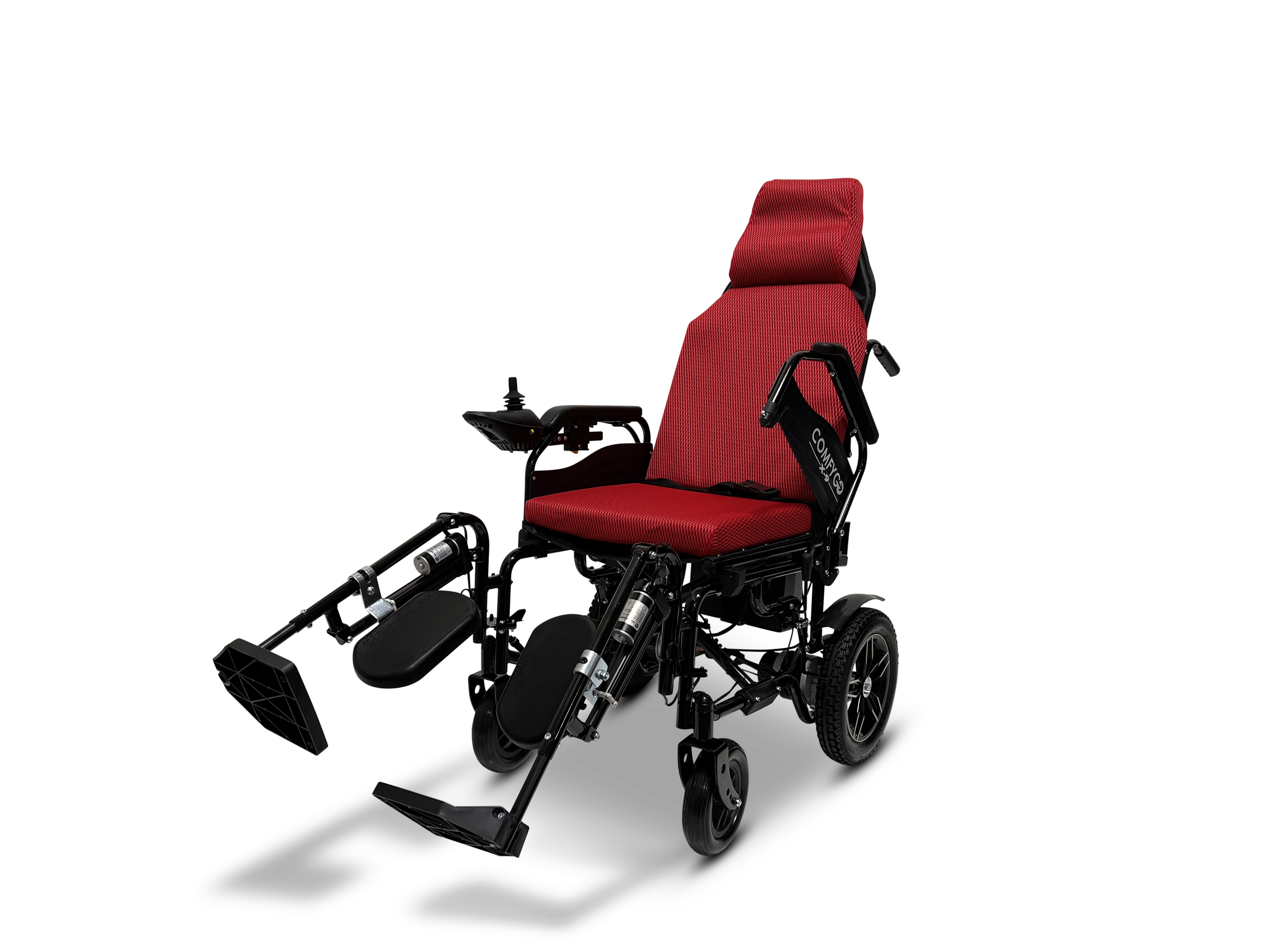 X-9 Remote Controlled Electric Wheelchair, Automatic Reclining Backrest & Lifting Leg Rests