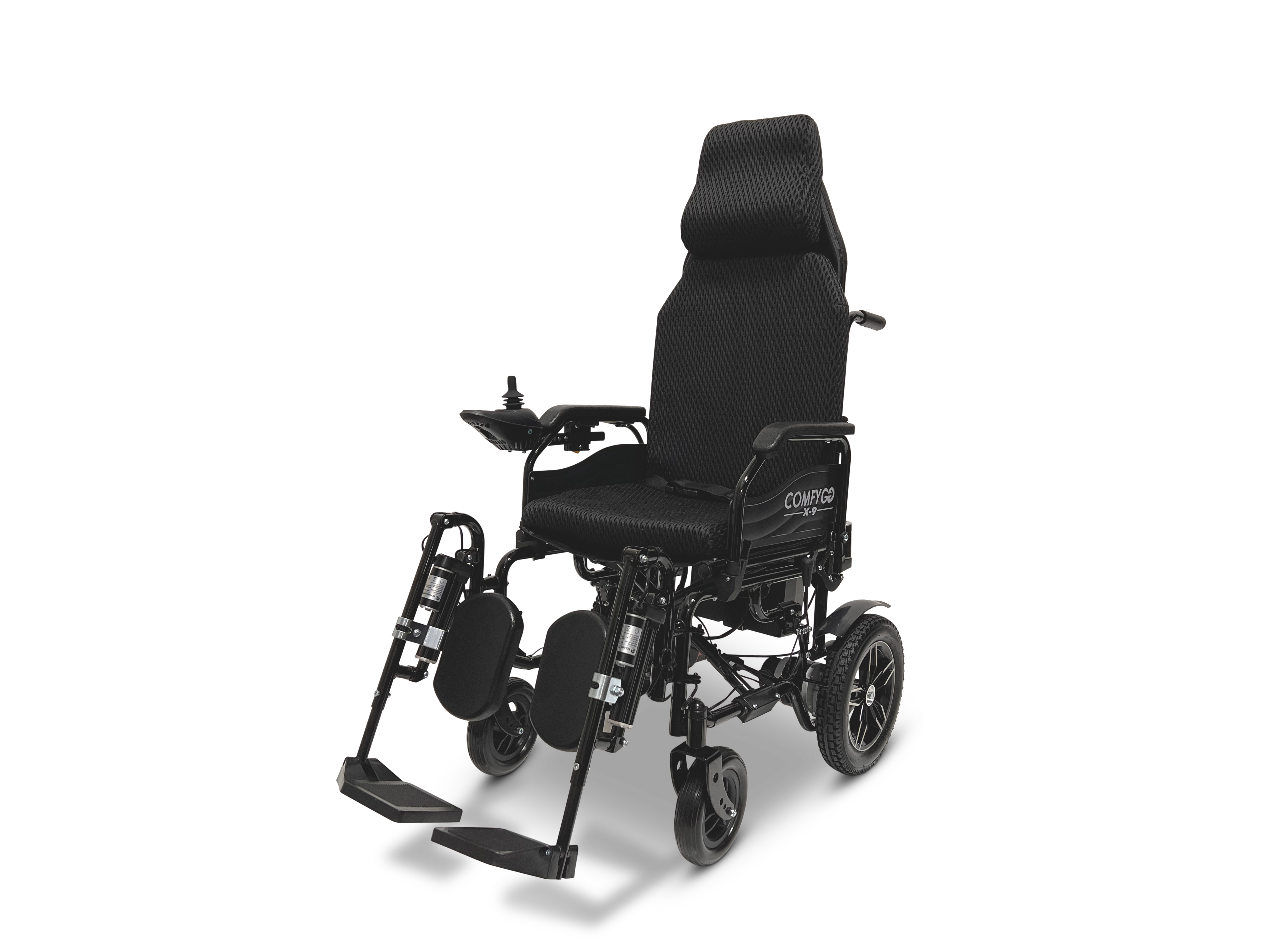 X-9 Remote Controlled Electric Wheelchair, Automatic Reclining Backrest & Lifting Leg Rests